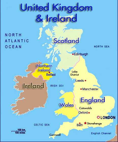 The United Kingdom is comprised of four states, England, Scotland, 