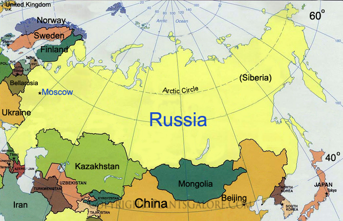 central and northern asia map Types Map Of Russia And Northern Asia Ornamental Plant central and northern asia map